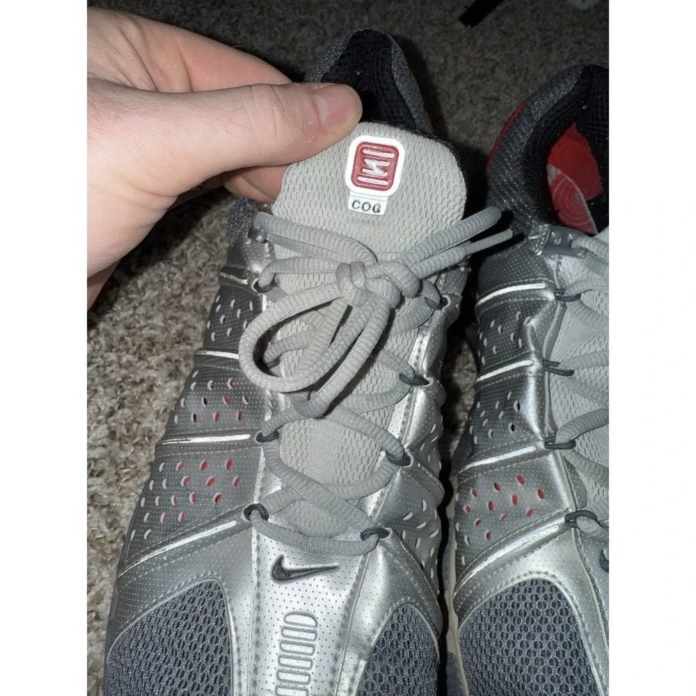 Nike Shox Cog Cognescenti Silver Black Red Size 14 Sneakers 311116-005‎ CLEAN